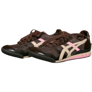ASICS ONITSUKA TIGER LE "Ultimate 81" Pink Brown Snake Print Sneaker Sz 7.5 RARE